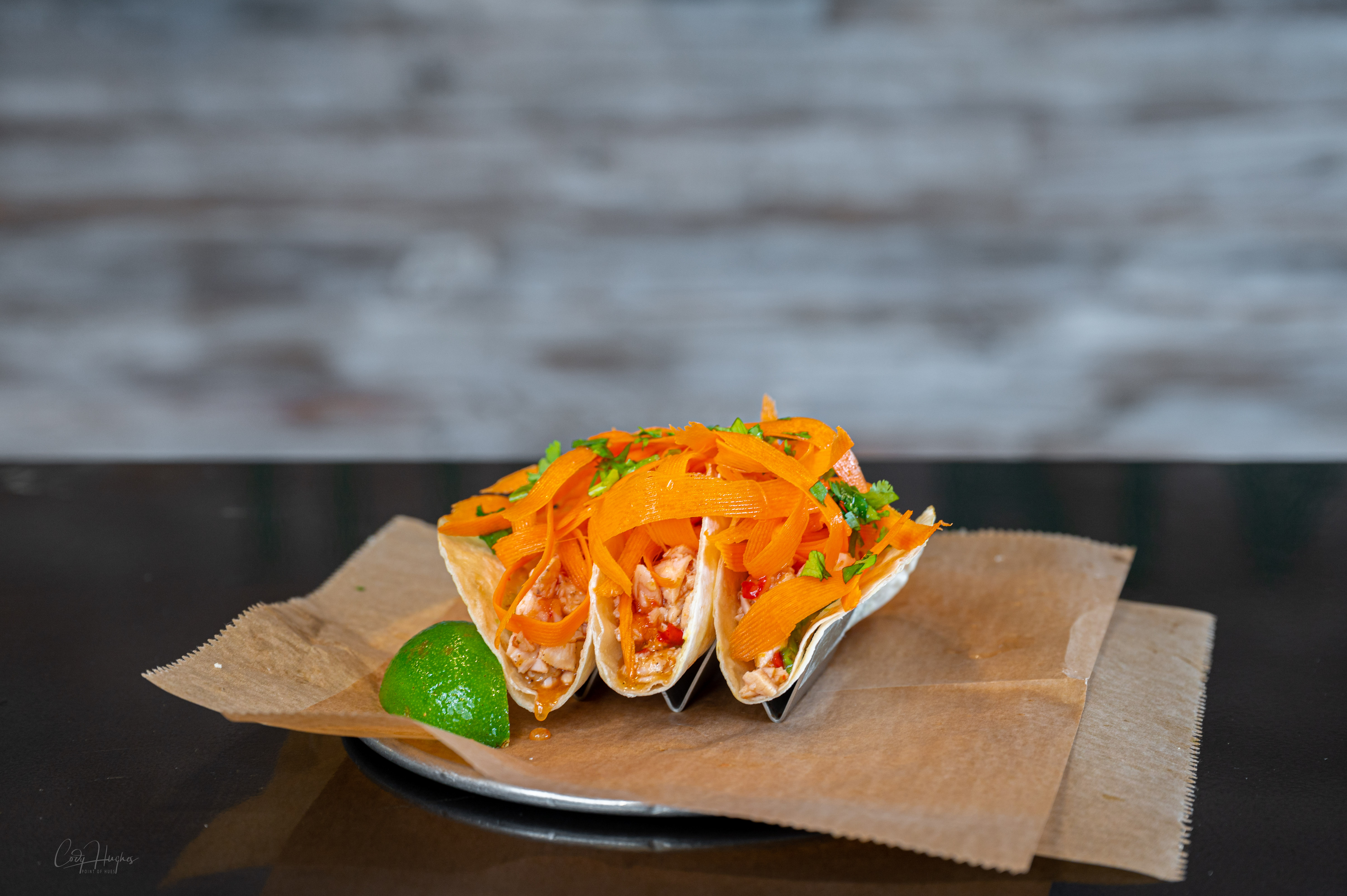 Order Sweet Thai Chili Chicken Tacos food online from Juiceria Smoothie Bar and Cafe store, Goose Creek on bringmethat.com