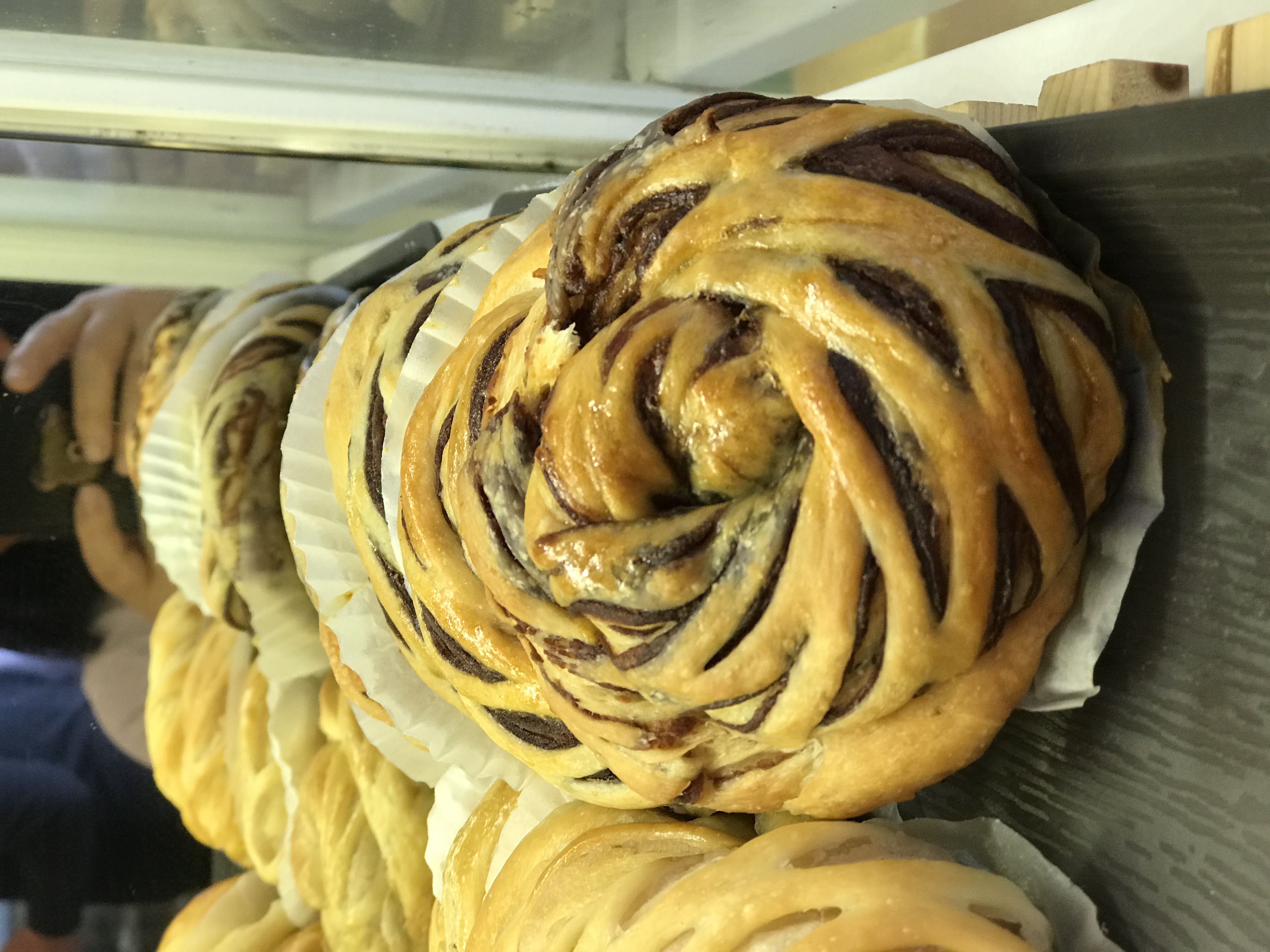 Order Red Bean Twist Bread 豆沙卷包 food online from Pineapple King Bakery store, San Francisco on bringmethat.com
