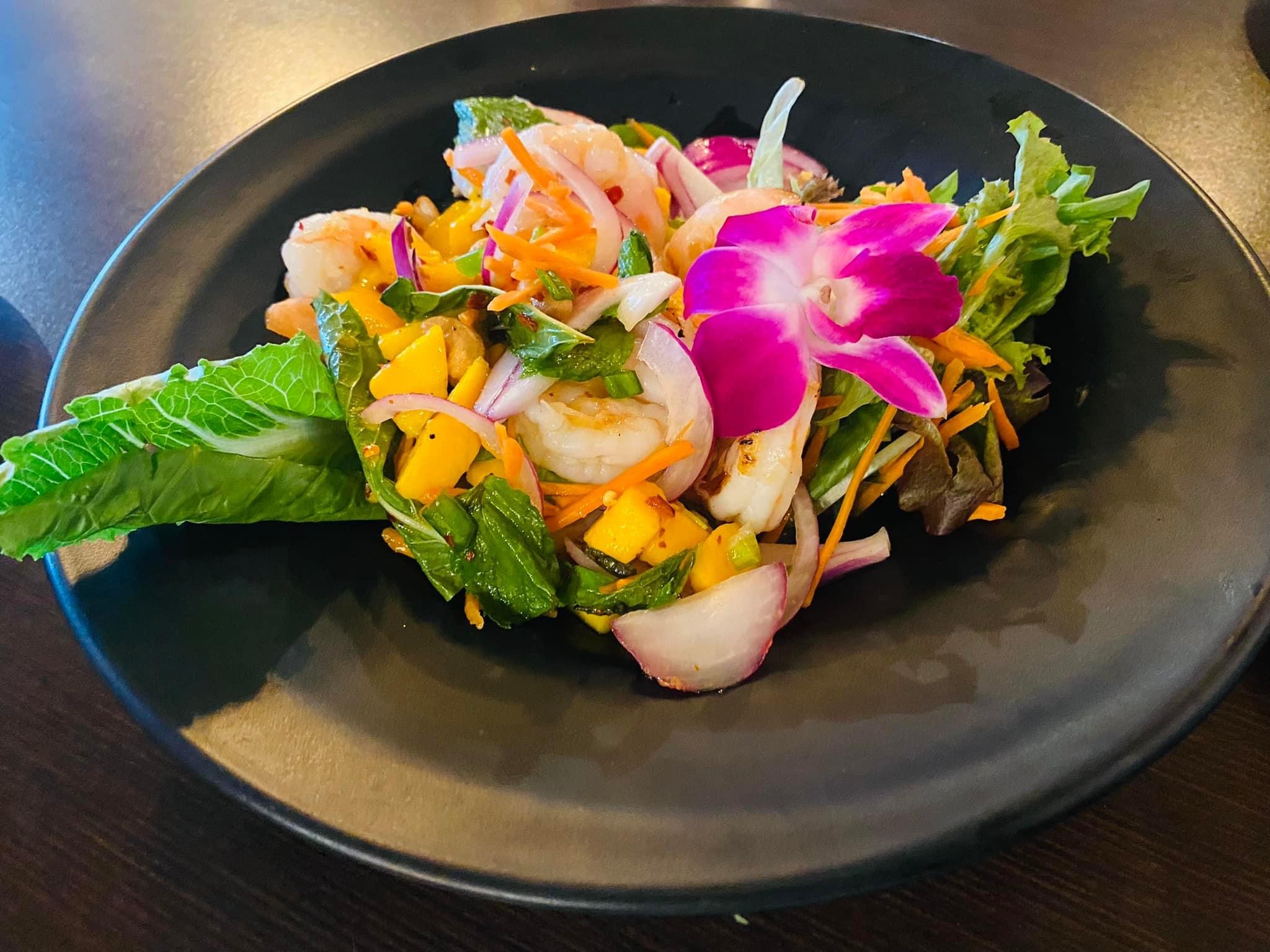 Order Mango Prawns Salad food online from Love Thai Restaurant store, Concord on bringmethat.com