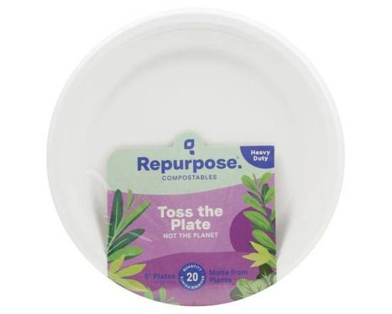 Order Repurpose Compostable Plates 9 In 20 Ct food online from Rocket store, Centennial on bringmethat.com