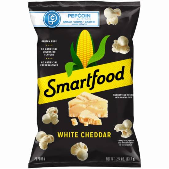 Order Smart Food White Cheddar (2 1/4 oz bag) food online from Hammer Liquor store, Stockton on bringmethat.com