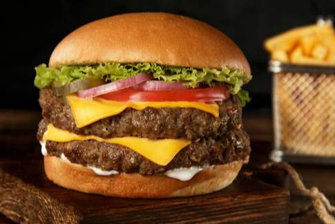 Order Double Cheeseburger food online from Finish Line Burgers store, Dallas on bringmethat.com