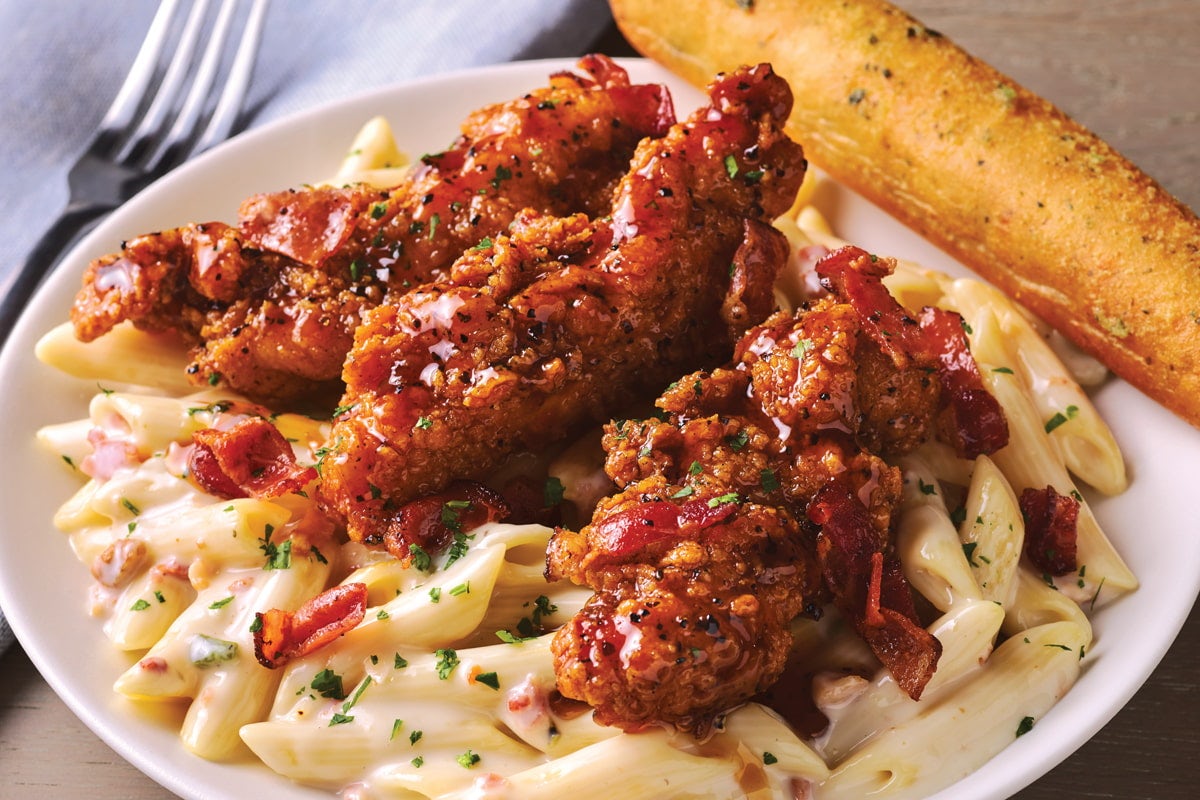 Order Four Cheese Mac & Cheese with Honey Pepper Chicken Tenders food online from Applebees store, Canton on bringmethat.com