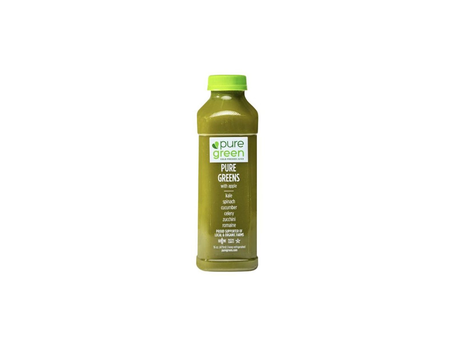 Order Pure Greens Apple, Cold Pressed Juice (Nutrient Dense) food online from Pure Green store, Brooklyn on bringmethat.com