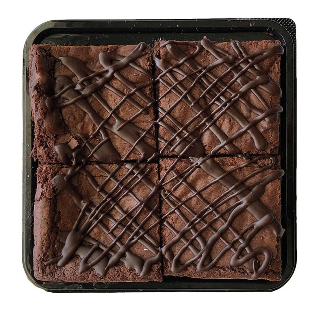 Order Hand Crafted Fudge Brownies, 4 Ct. food online from Lucky California store, San Jose on bringmethat.com