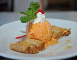 Order Fried Banana with Mango Ice Cream  food online from Thai Emerald store, Roswell on bringmethat.com