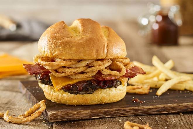 Order BBQ BACON CHEDDAR BLACK BEAN BURGER food online from Smashburger store, Fort Mill on bringmethat.com
