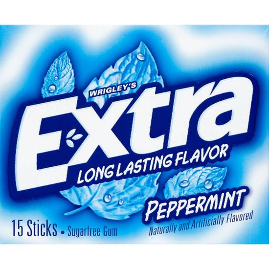 Order Wrigley's Extra Peppermint Gum 15stk food online from Casey store, Russellville on bringmethat.com