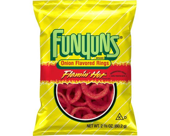 Order Funyuns Flamin Hot 2.125oz food online from Rocket store, San Clemente on bringmethat.com