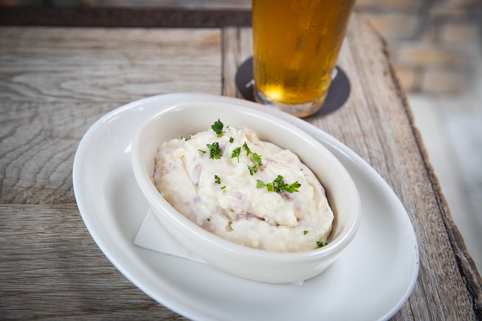 Order Mashed Potatoes food online from Karl Strauss Brewing Company store, Costa Mesa on bringmethat.com