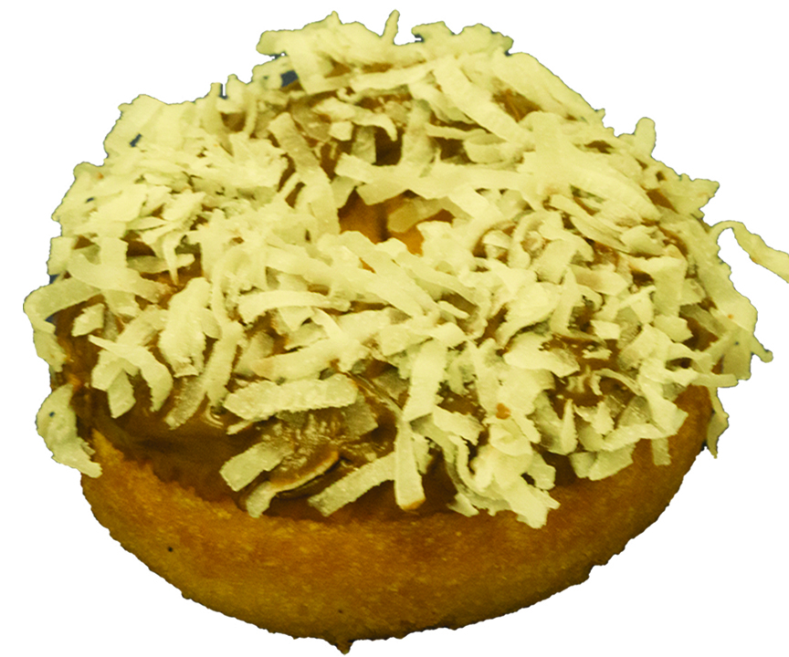 Order Chocolate Frosting Coconut Cake Donut food online from Bosa Donuts store, Phoenix on bringmethat.com