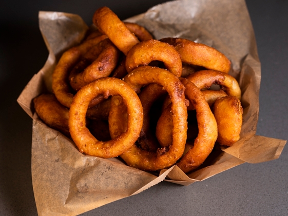 Order BEER BATTERED ONION RINGS food online from Hidden Spot store, South San Francisco on bringmethat.com