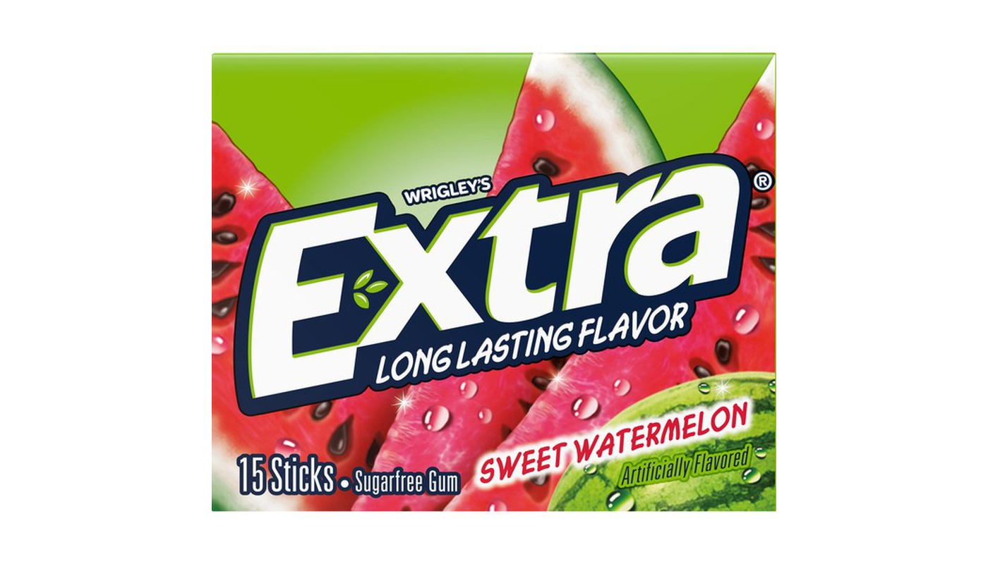 Order Extra Sugarfree Watermelon Gum 15 CT food online from JR Food Mart store, Camarillo on bringmethat.com