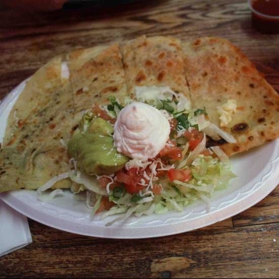 Order Veggie Quesadilla food online from Tanias 33 store, Tucson on bringmethat.com