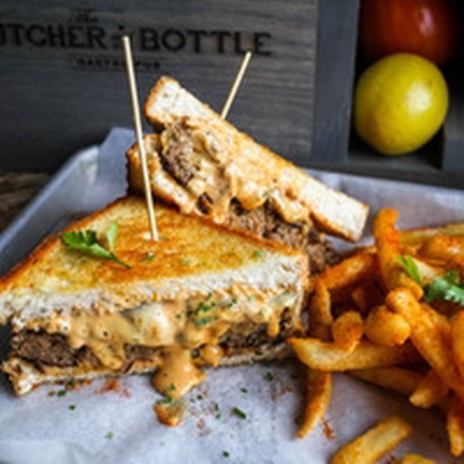 Order Meatloaf Patty Melt food online from The Butcher And Bottle store, Canton on bringmethat.com