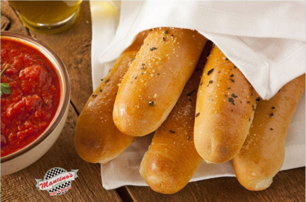 Order Breadsticks - Half (3 Pieces) food online from Mancino Grinders & Pizza store, New Haven on bringmethat.com