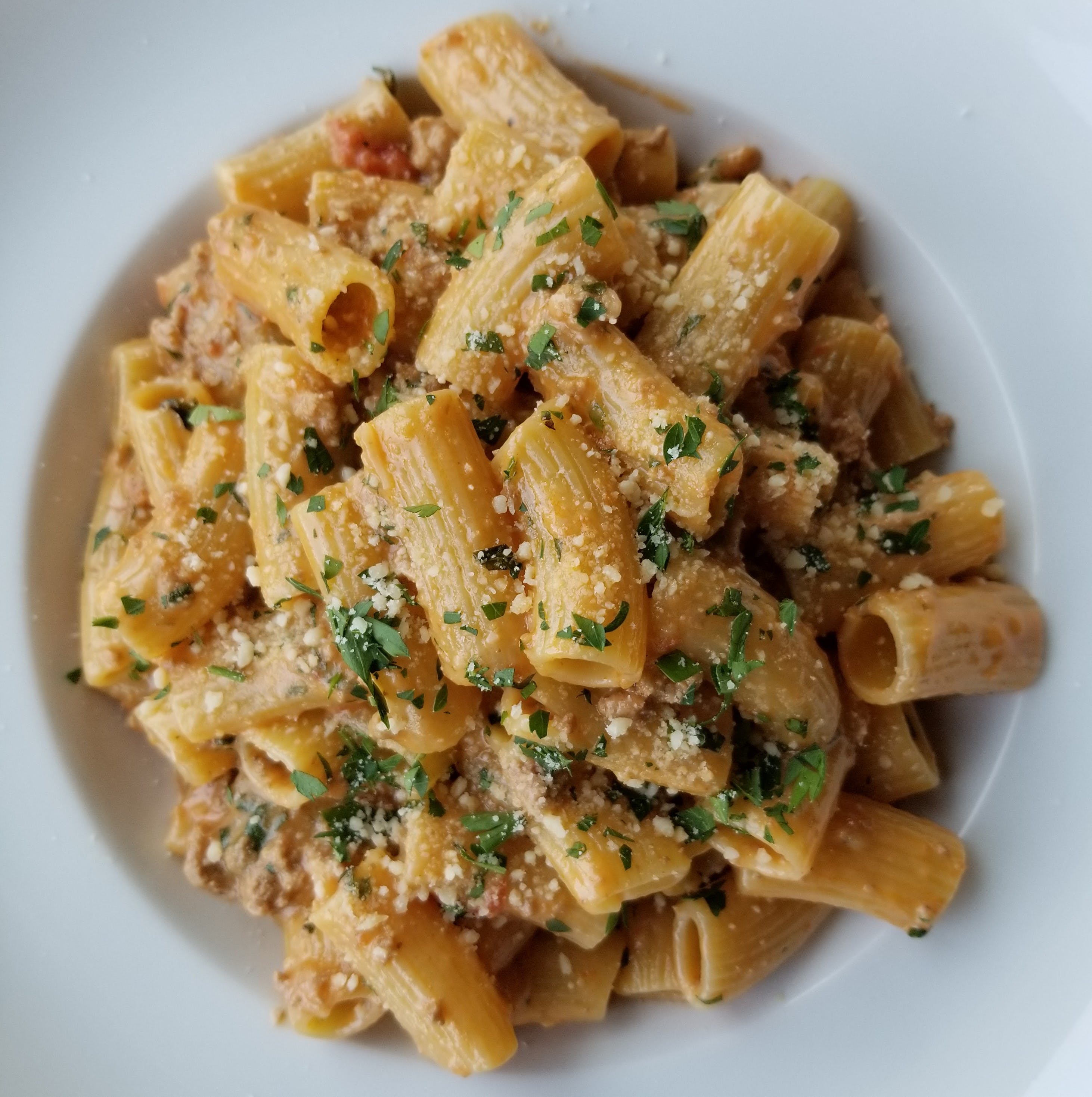 Order Rigatoni Bolognese - Pasta food online from Lucco Cucina & Bar store, Florham Park on bringmethat.com