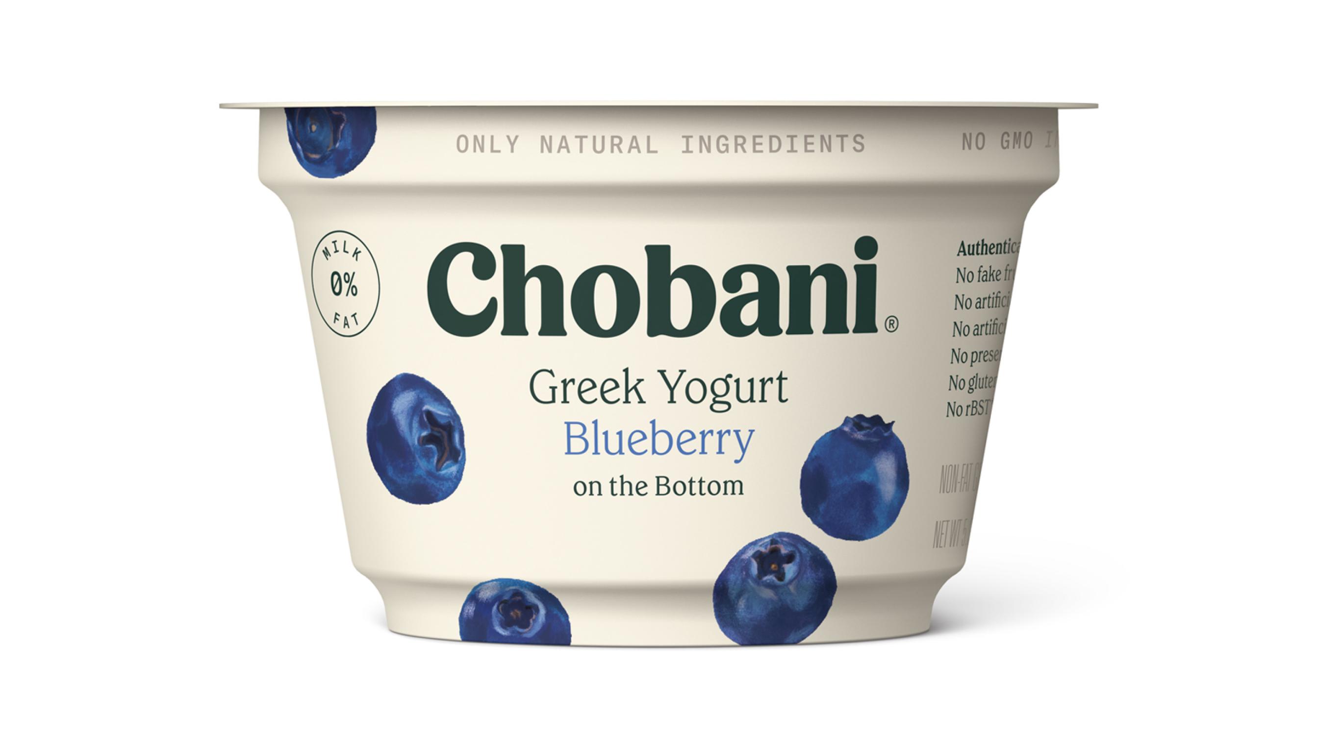 Order Chobani Greek Yogurt Blueberry 5.3oz food online from Extramile store, Rancho Palos Verdes on bringmethat.com