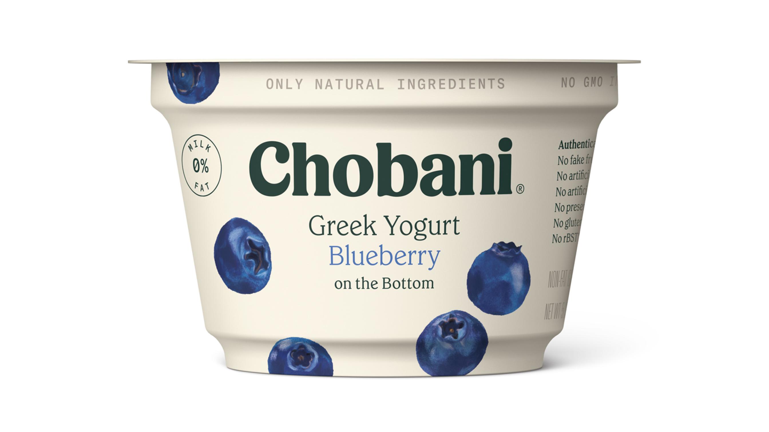 Order Chobani Greek Yogurt Blueberry 5.3oz food online from Extramile store, San Marcos on bringmethat.com