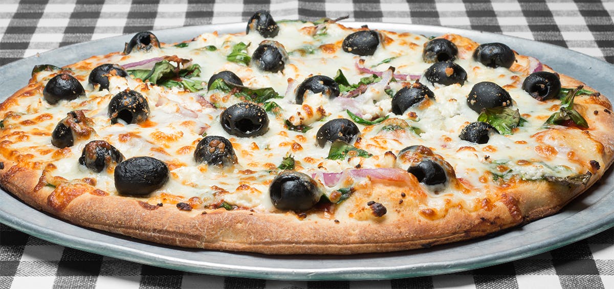 Order Zorba the Pizza - Small 8" (4 Slices) food online from Bucceto's store, Bloomington on bringmethat.com