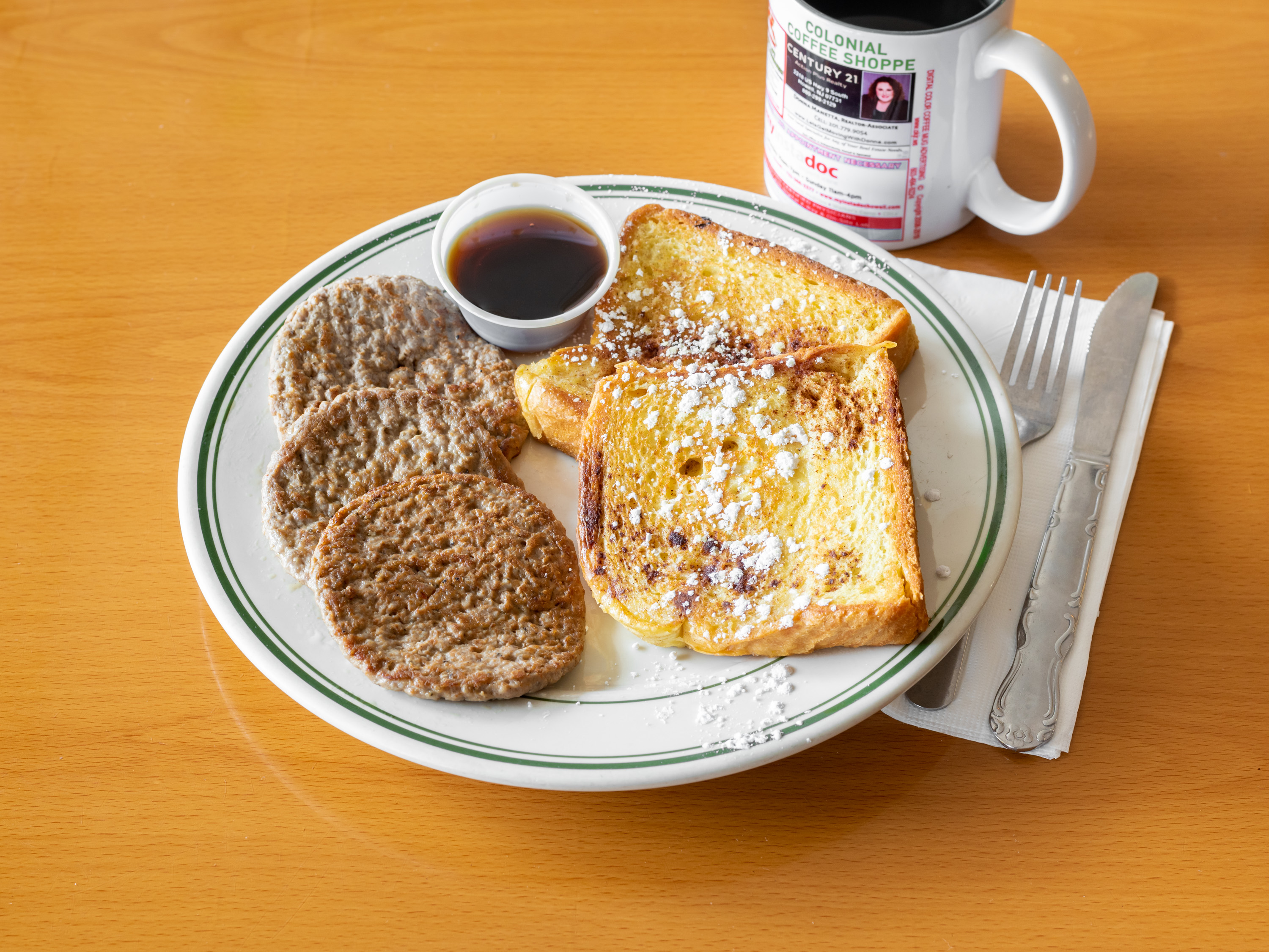 Order French Toast food online from Colonial Coffee Shoppe store, Howell Township on bringmethat.com