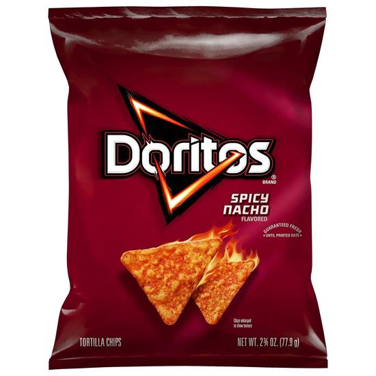 Order Doritos Tortilla Chips Spicy Nacho Flavored (2.75 oz) food online from Rite Aid store, Yamhill County on bringmethat.com