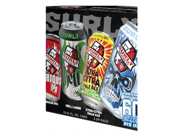 Order Surly Variety Pack - Rotating Beer Series - 12x 12oz Cans food online from Shar Armanetti Fine Wine & Spirits store, Carpentersville on bringmethat.com