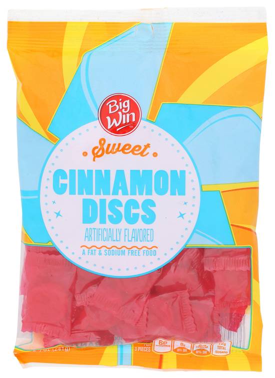 Order Big Win Cinnamon Discs (8.5 oz) food online from Rite Aid store, Yamhill County on bringmethat.com