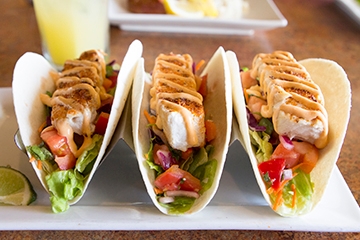 Order Garry’s Fish Tacos Appetizer food online from Garry's Grill store, Severna Park on bringmethat.com