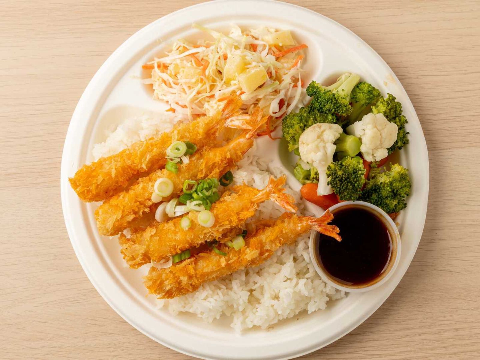 Order Shrimp Katsu Plate Lunch food online from The Poke Shack store, Champaign on bringmethat.com