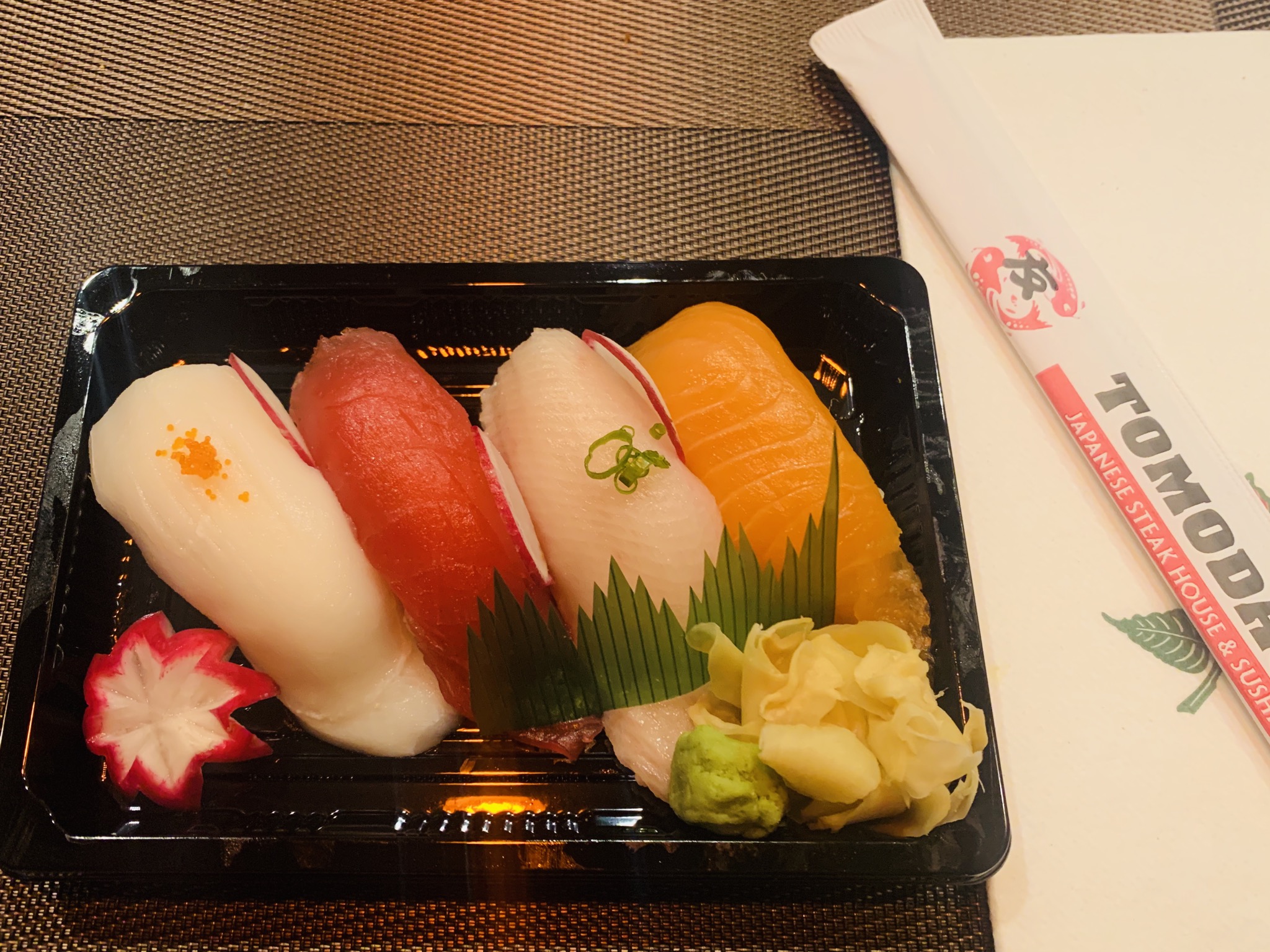 Order 1. Sushi Sampler food online from Tomodachi Japanese Steakhouse & Sushi Bar store, Royersford on bringmethat.com