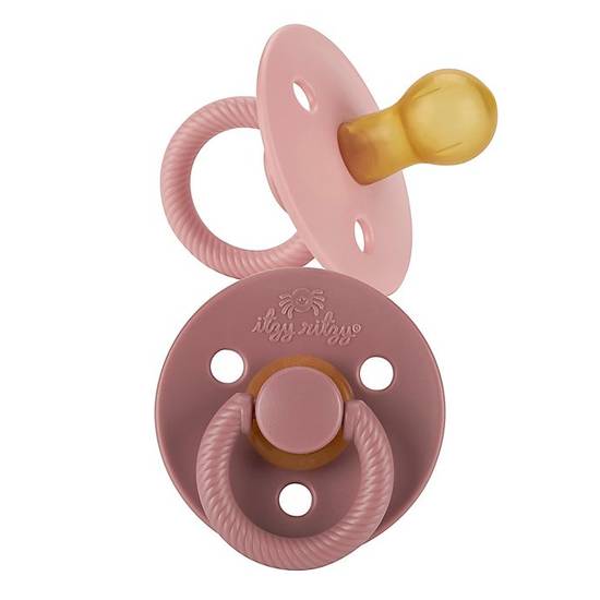 Order Itzy Ritzy® 2-Pack Natural Rubber Pacifiers in Pink food online from Bed Bath & Beyond store, Lancaster on bringmethat.com