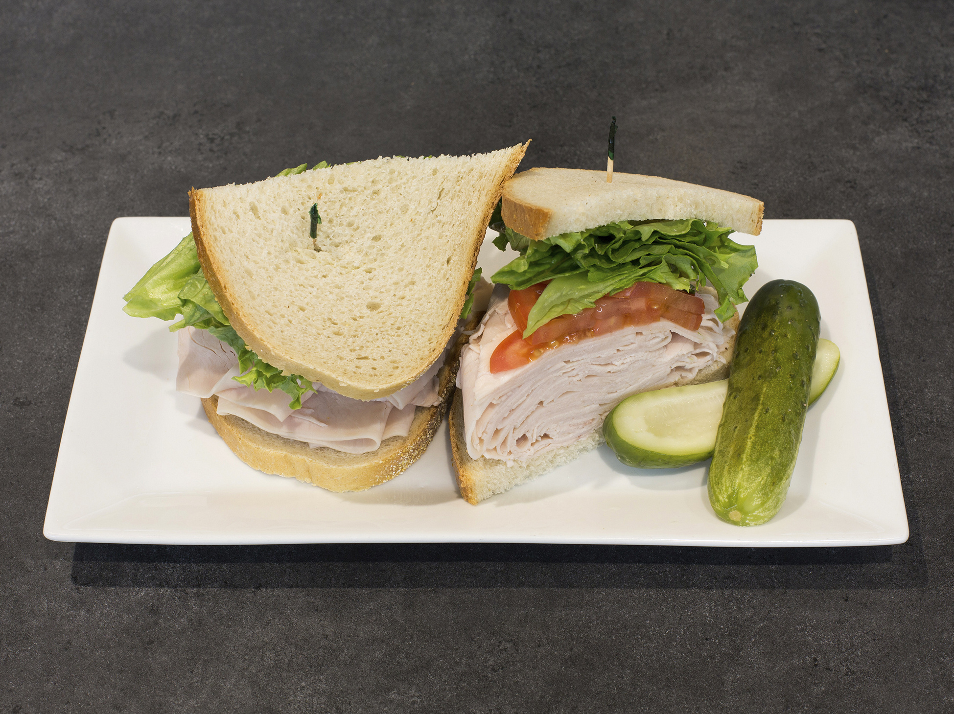 Order White Turkey Sandwich food online from Deli King store, Clark on bringmethat.com
