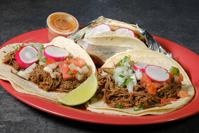 Order Shredded Beef Traditional Taco Pack food online from Zandra's Taqueria store, Haymarket on bringmethat.com