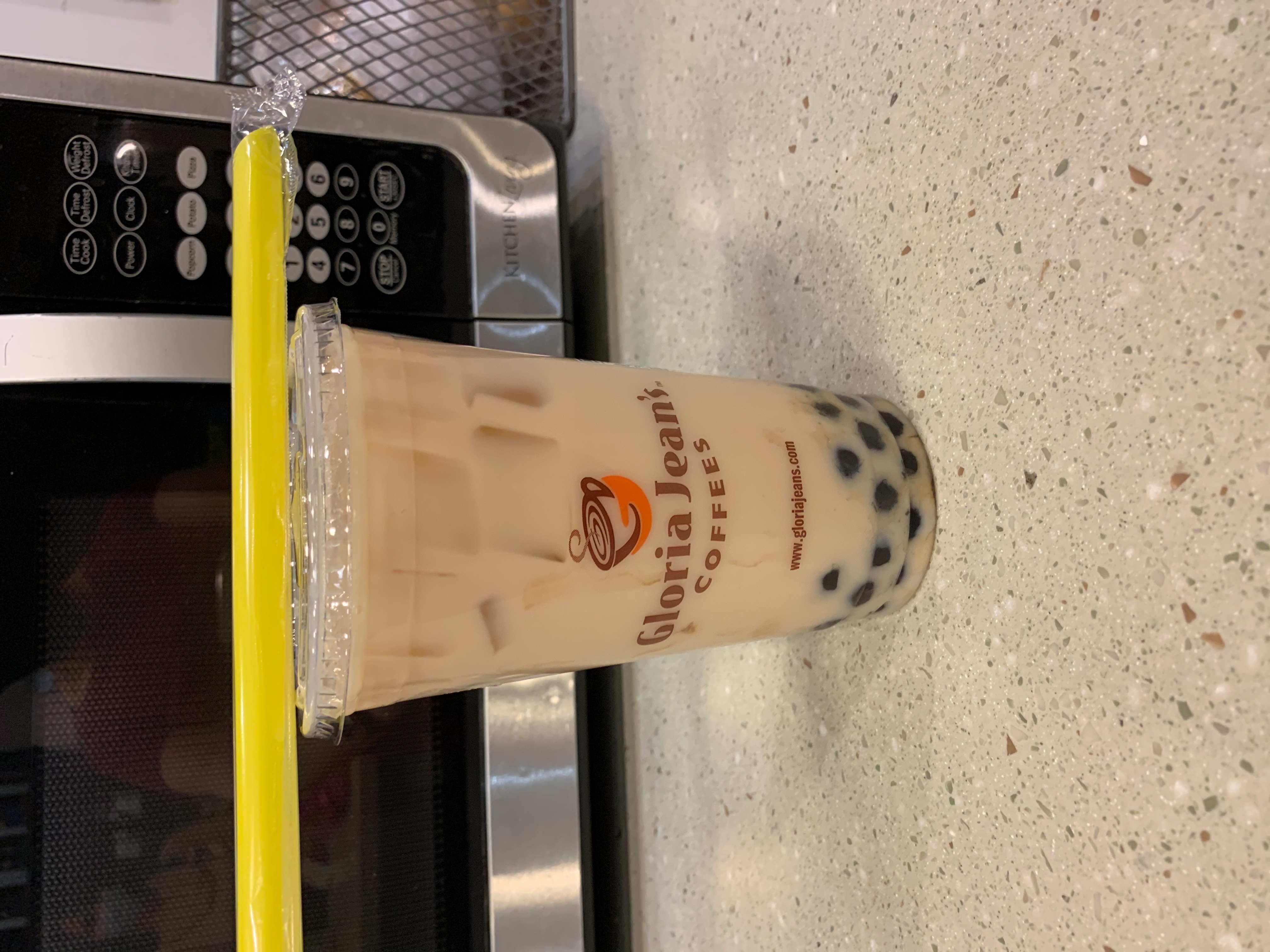 Order Iced Chai with Boba (24 oz ) food online from Gloria Jeans Coffee store, Pittsburgh on bringmethat.com