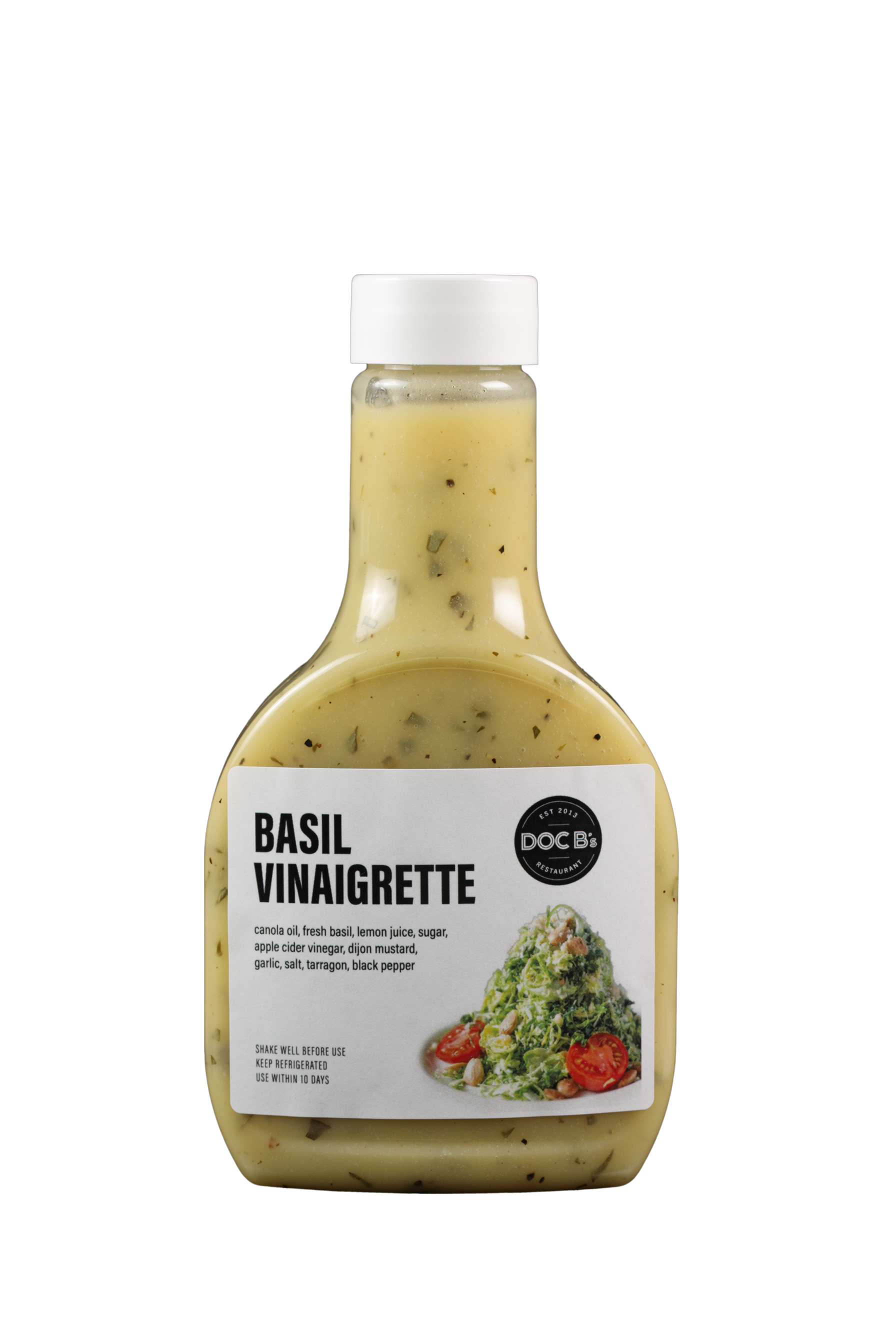 Order Basil Vinaigrette food online from Doc B's Fresh Kitchen store, Chicago on bringmethat.com