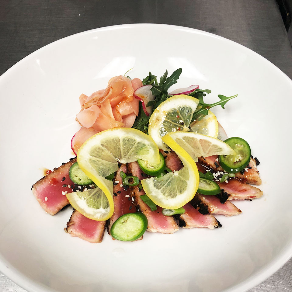 Order Tuna Tataki food online from Solutions Lounge And Restaurant store, Denver on bringmethat.com