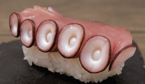 Order Octopus (Sushi) food online from Crazy Rock'N Sushi store, La Puente on bringmethat.com