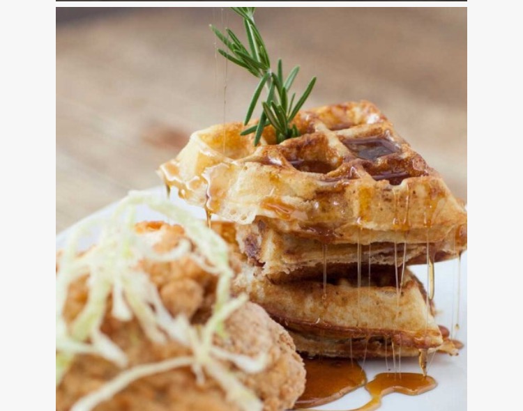 Order Chicken and Waffle Breakfast food online from Harvest Room store, Palos Heights on bringmethat.com
