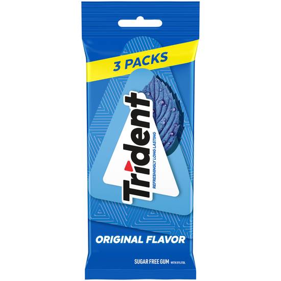 Order Trident Sugar Free Gums Original (3 ct) food online from Rite Aid store, Yamhill County on bringmethat.com