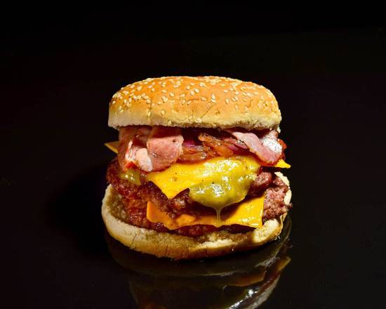 Order Western Bacon Cheeseburger food online from Firebelly Wings store, Fairburn on bringmethat.com