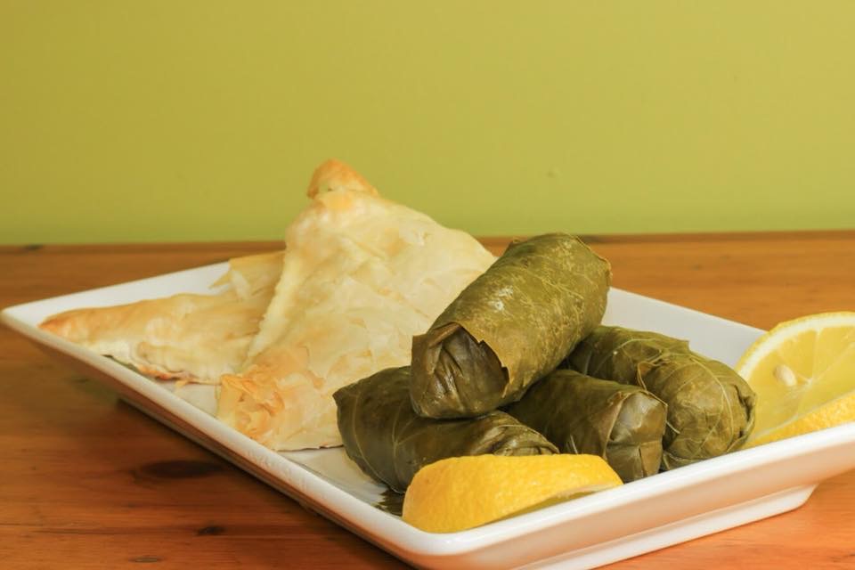 Order Stuffed Grape Leaves with Meat food online from Salonika Imports store, Pittsburgh on bringmethat.com