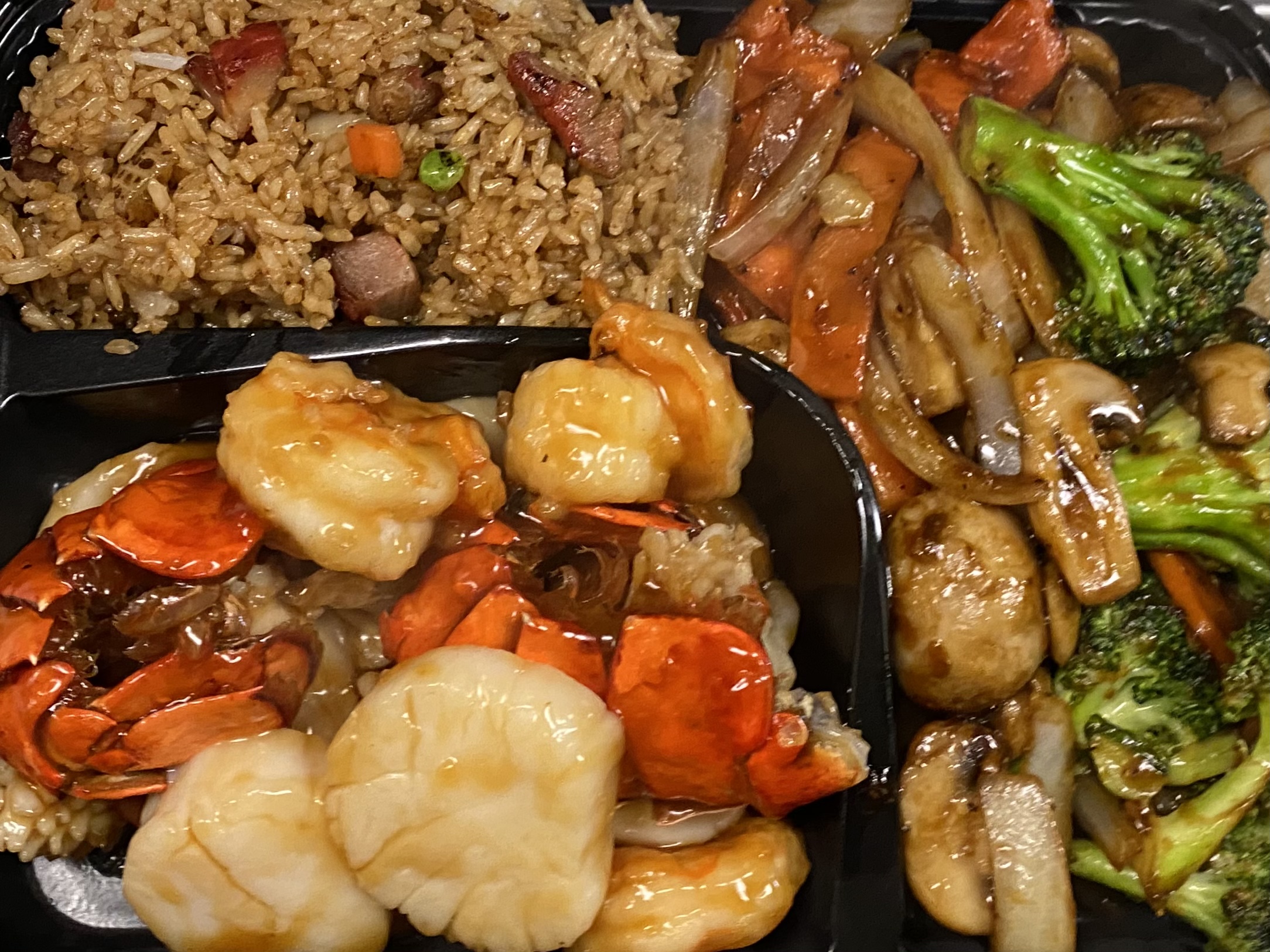 Order 10. Seafood Delight Hibachi Dinner铁板海鲜 food online from Kumo Asian Fusion store, Brick on bringmethat.com