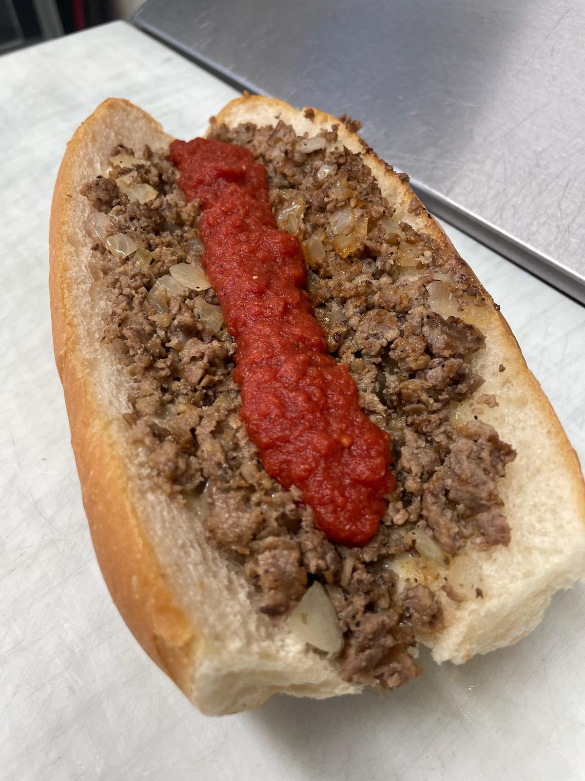 Order Small Cheese Steak food online from Slugger's Pizzeria store, Lancaster on bringmethat.com