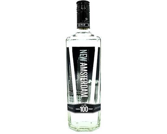 Order New Amsterdam Vodka 100 proof, 750mL liquor (50% ABV) food online from Samco Food Store store, Bakersfield on bringmethat.com