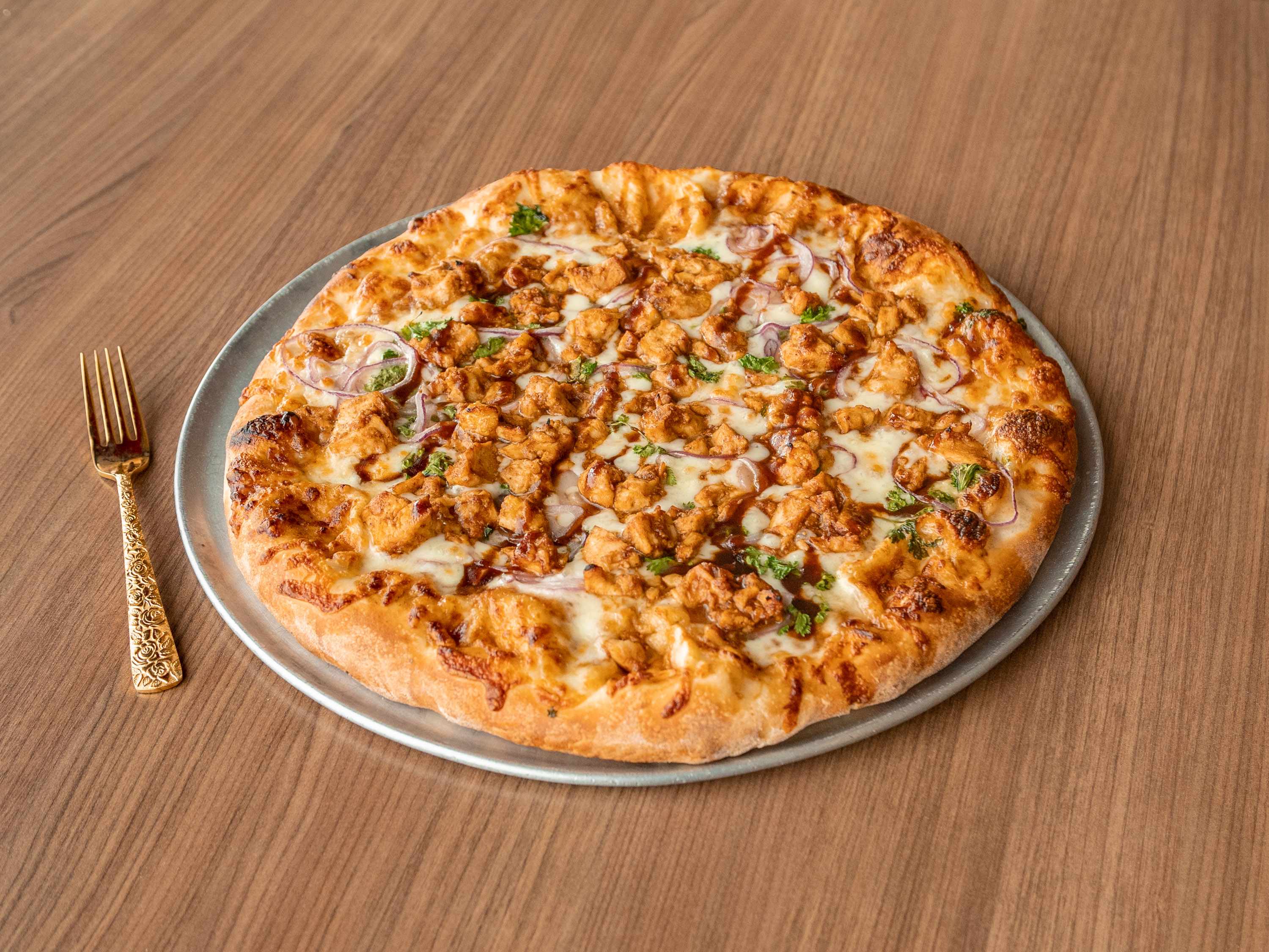 Order BBQ Chicken Pizza food online from Pappy's Pizza store, La Habra on bringmethat.com