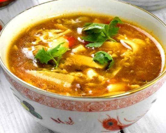 Order Hot & Sour Soup food online from China Cafe store, South Bend on bringmethat.com