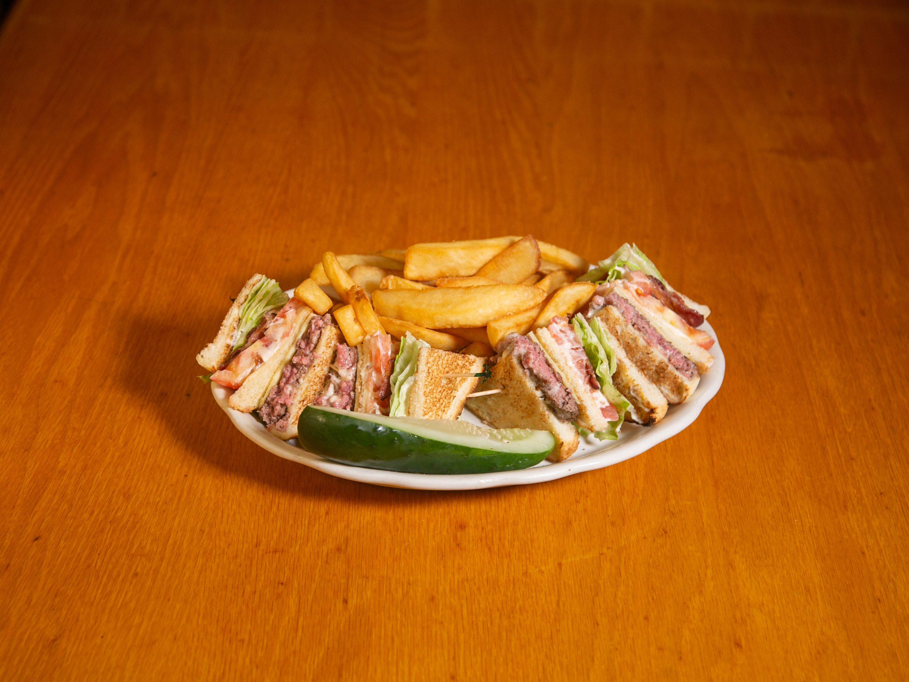 Order Ham and Cheese Club Sandwich food online from A-1 Deli store, Haverhill on bringmethat.com