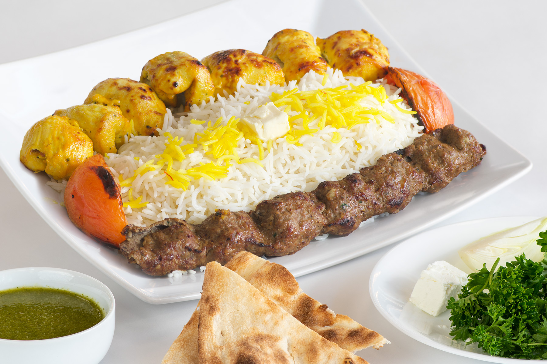 Order 6. Combo I food online from Saffron House Of Kabob store, Sterling on bringmethat.com