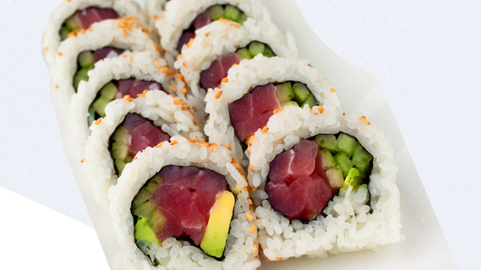 Order Tuna Roll - 10 pcs food online from SanSai Japanese Grill store, Chatsworth on bringmethat.com